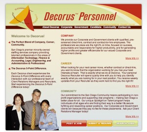 Web Design - Decorus Personnel