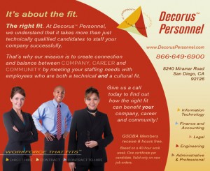 Ad for Decorus Personnel