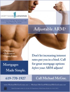 Advertisement for mortgage broker.