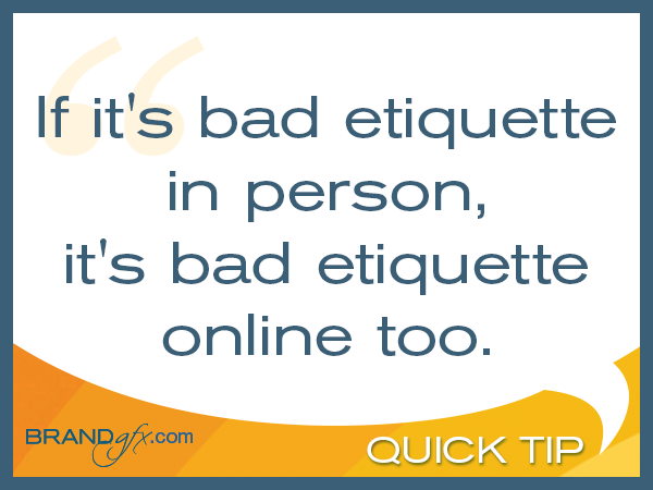 Social Etiquette Tip