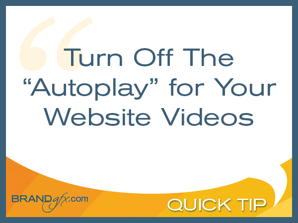 Turn Off Video Autoplay