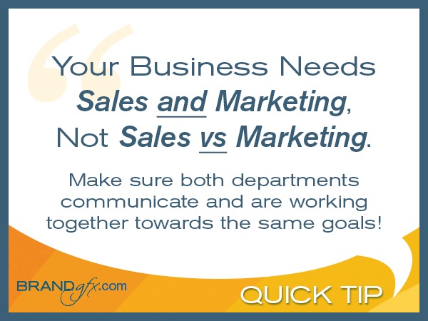 Sales Verses Marketing